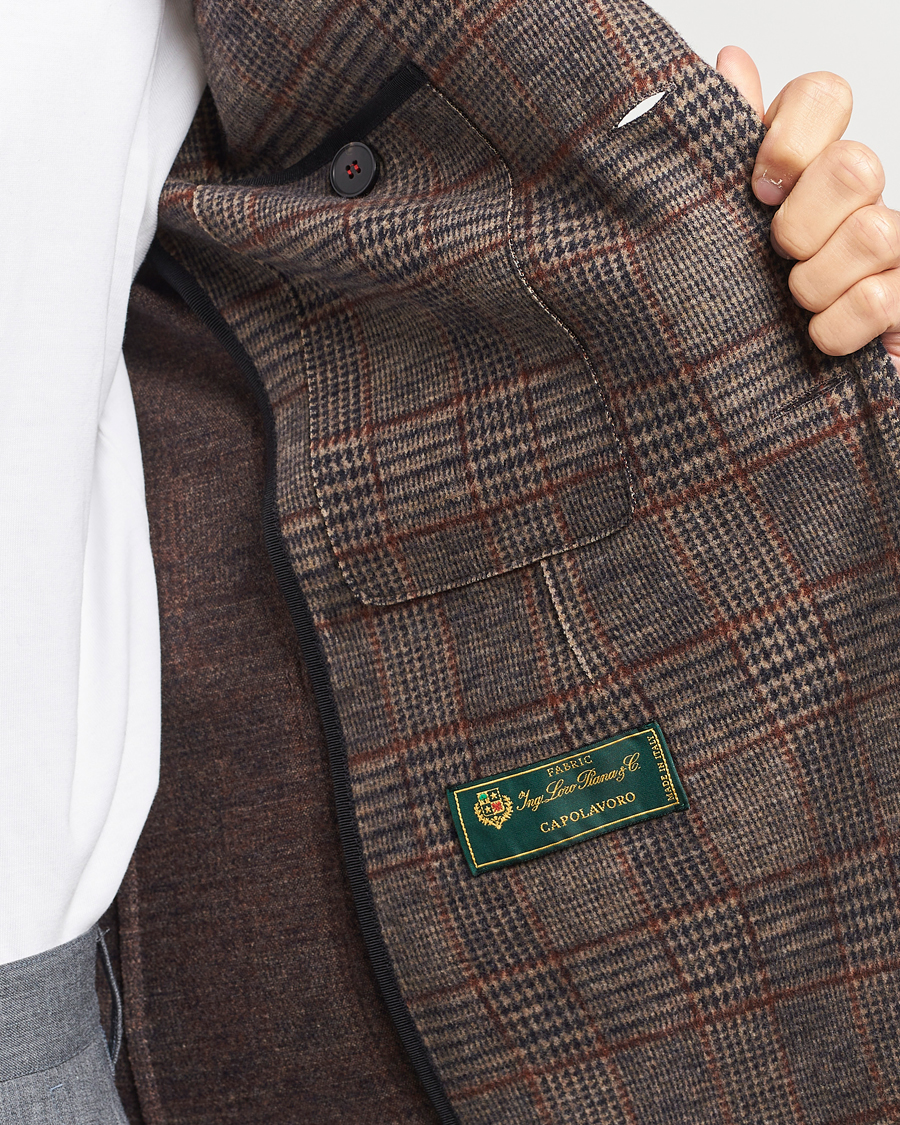 Mies | Pikkutakit | Harris Wharf London | Two Buttoned Loro Piana Wool Blazer Brown