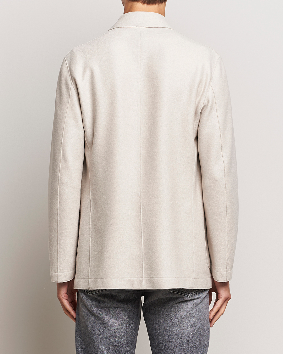 Mies | Pikkutakit | Harris Wharf London | Dropped Shoulder Wool Jacket Cream