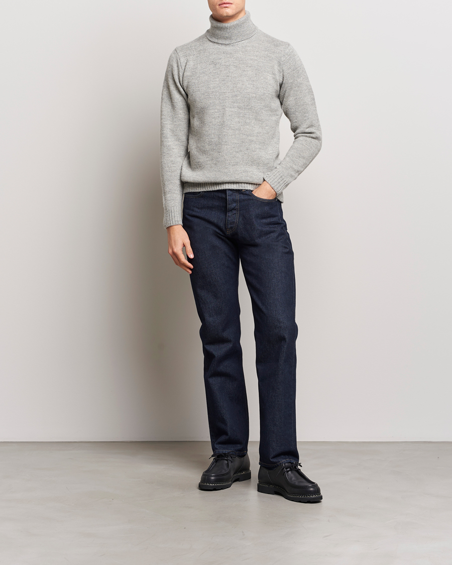 Mies | Puserot | Peregrine | Maker's Stitch Merino Polo Light Grey