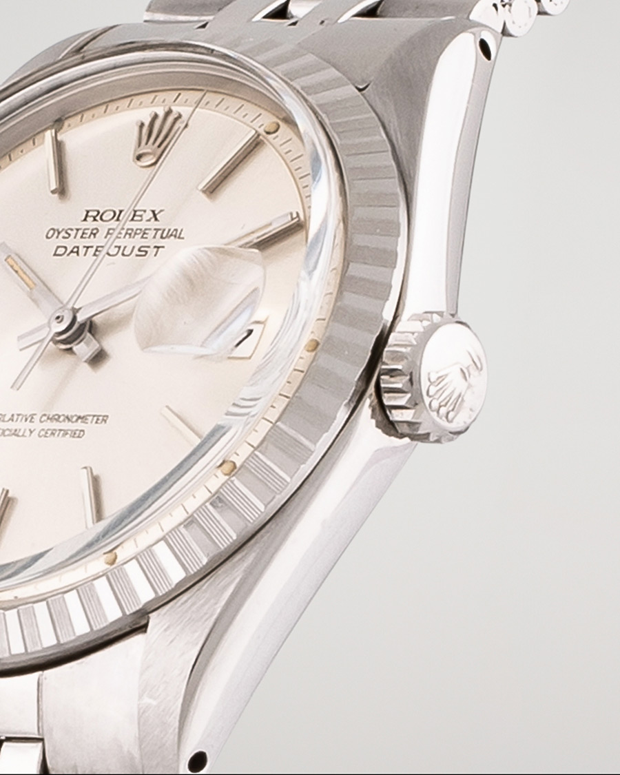 Mies | Rolex Pre-Owned Datejust 1601-3 Oyster Perpetual Steel Black | Rolex Pre-Owned | Datejust 1601-3 Oyster Perpetual Steel Black