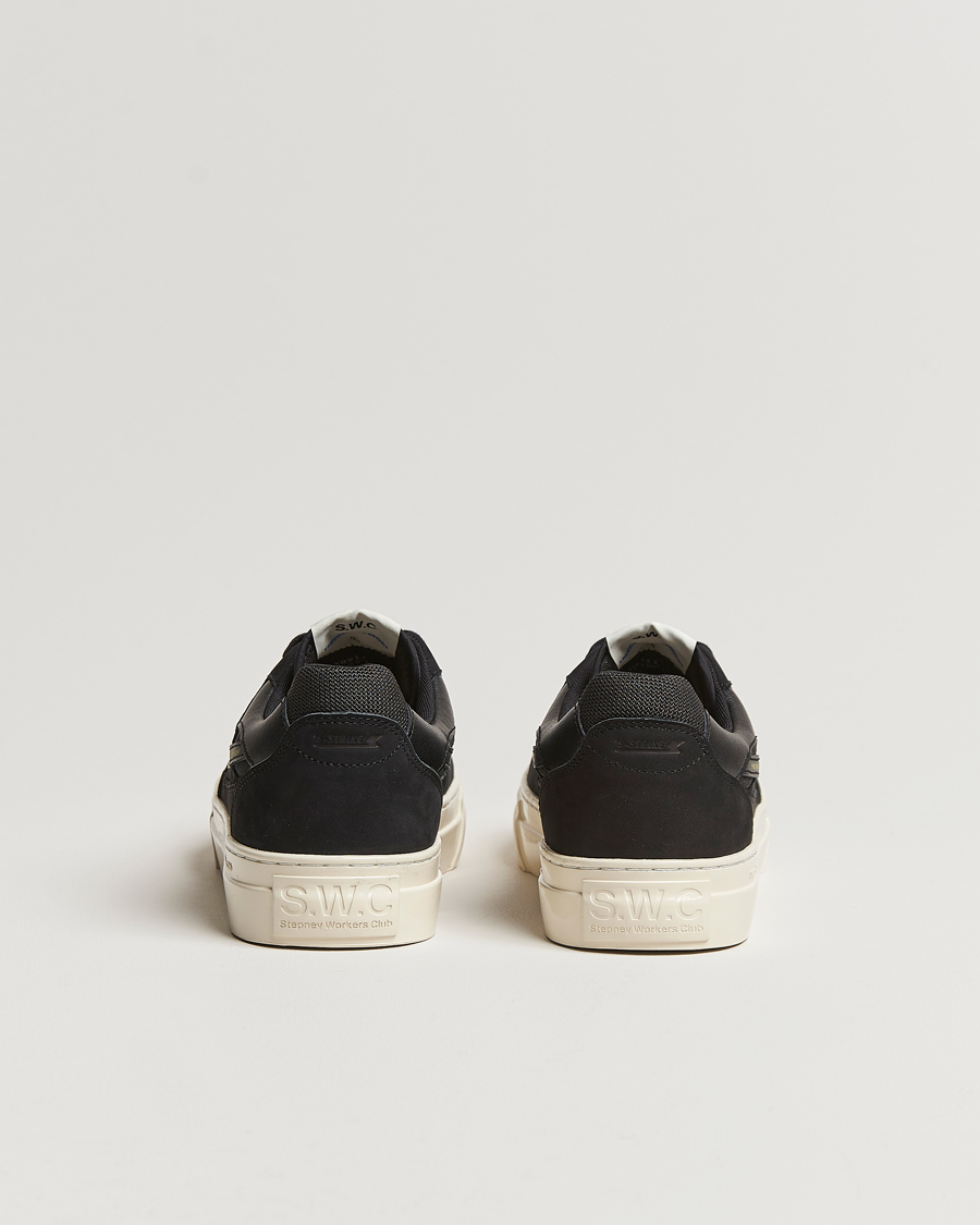 Mies | Stepney Workers Club Pearl S-Strike Nubuck Sneaker Black/Black | Stepney Workers Club | Pearl S-Strike Nubuck Sneaker Black/Black