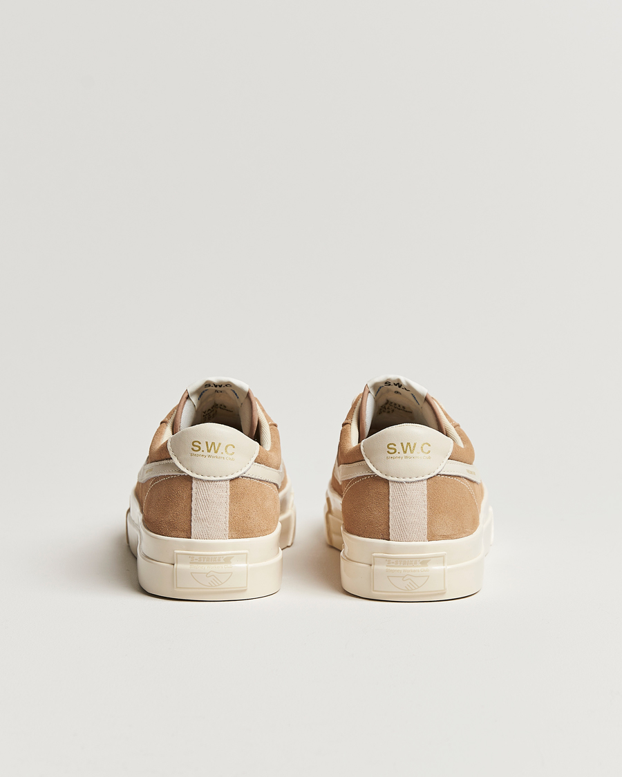Mies | Stepney Workers Club Dellow S-Strike Suede Sneaker Earth/Ecru | Stepney Workers Club | Dellow S-Strike Suede Sneaker Earth/Ecru