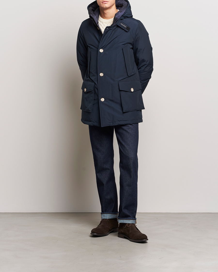 Mies | Takit | Woolrich | Arctic Parka No Fur Melton Blue