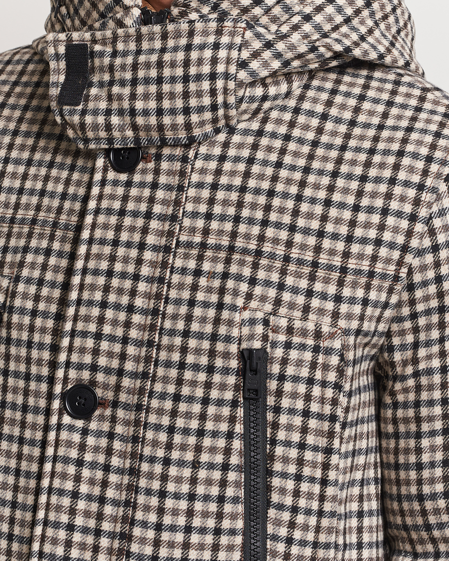 Mies | Takit | Woolrich | Wool Arctic Parka Cream Check