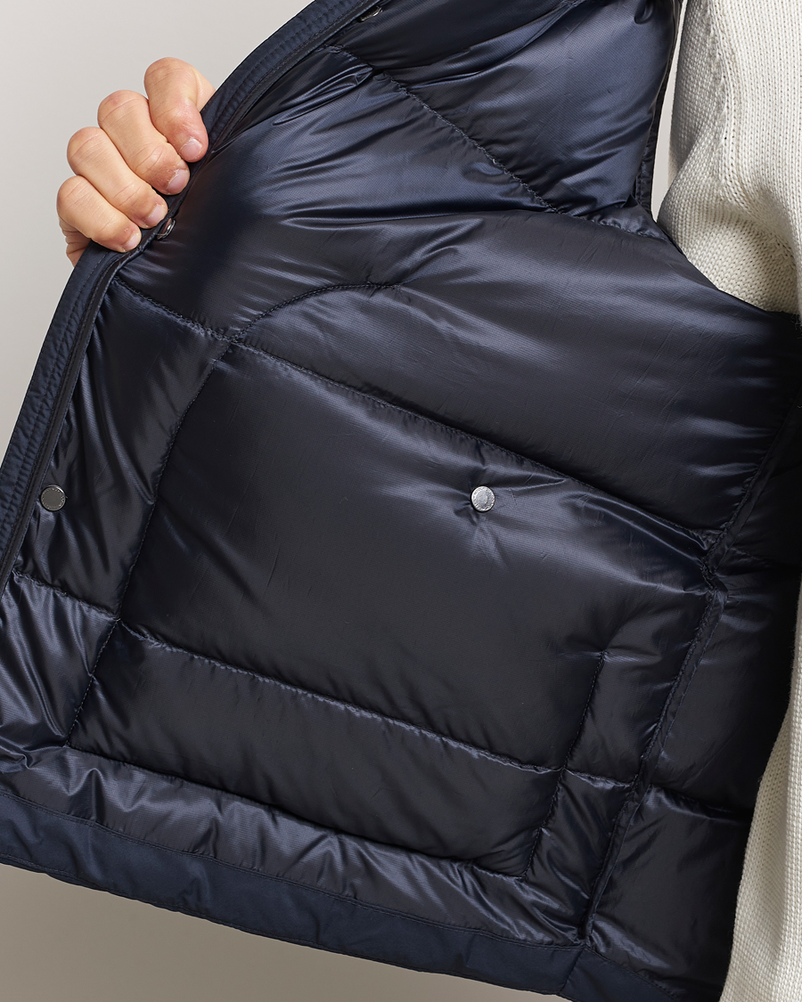 Mies | Takit | Woolrich | Western Down Vest Melton Blue