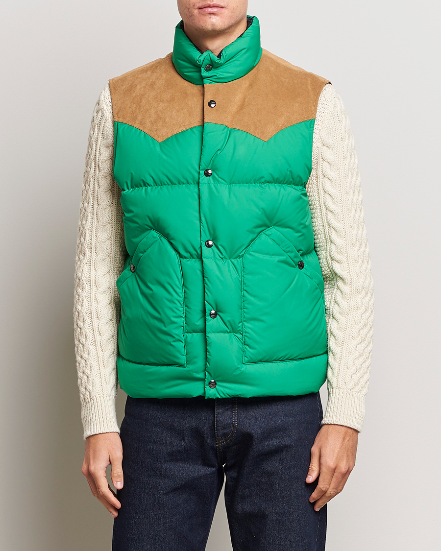 Mies | Takit | Woolrich | Western Down Vest Kelly Green