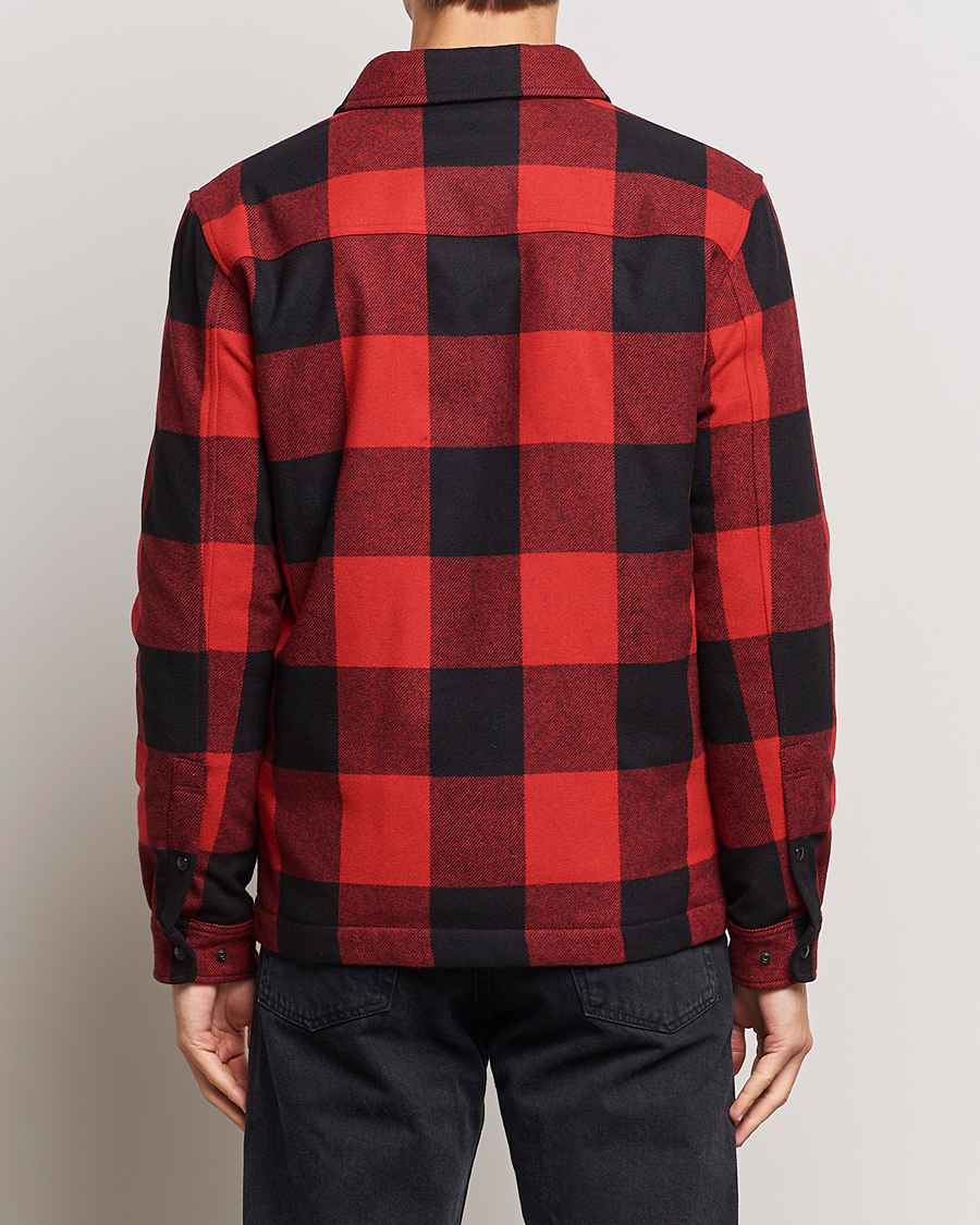 Mies | Takit | Woolrich | Alaskan Melton Wool Overshirt Red Buffalo