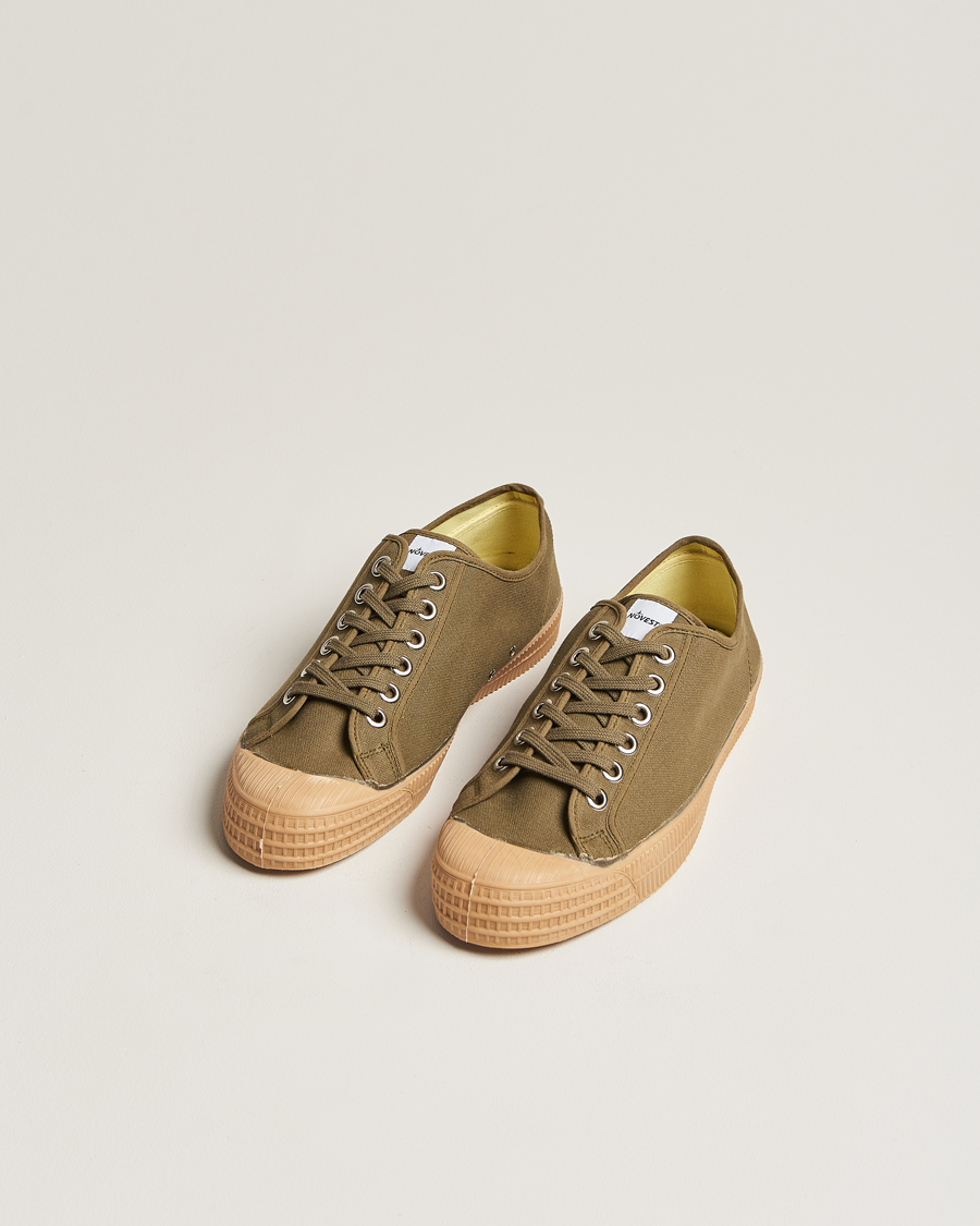 Mies | Tennarit | Novesta | Star Master Organic Cotton Sneaker Military/Transparant