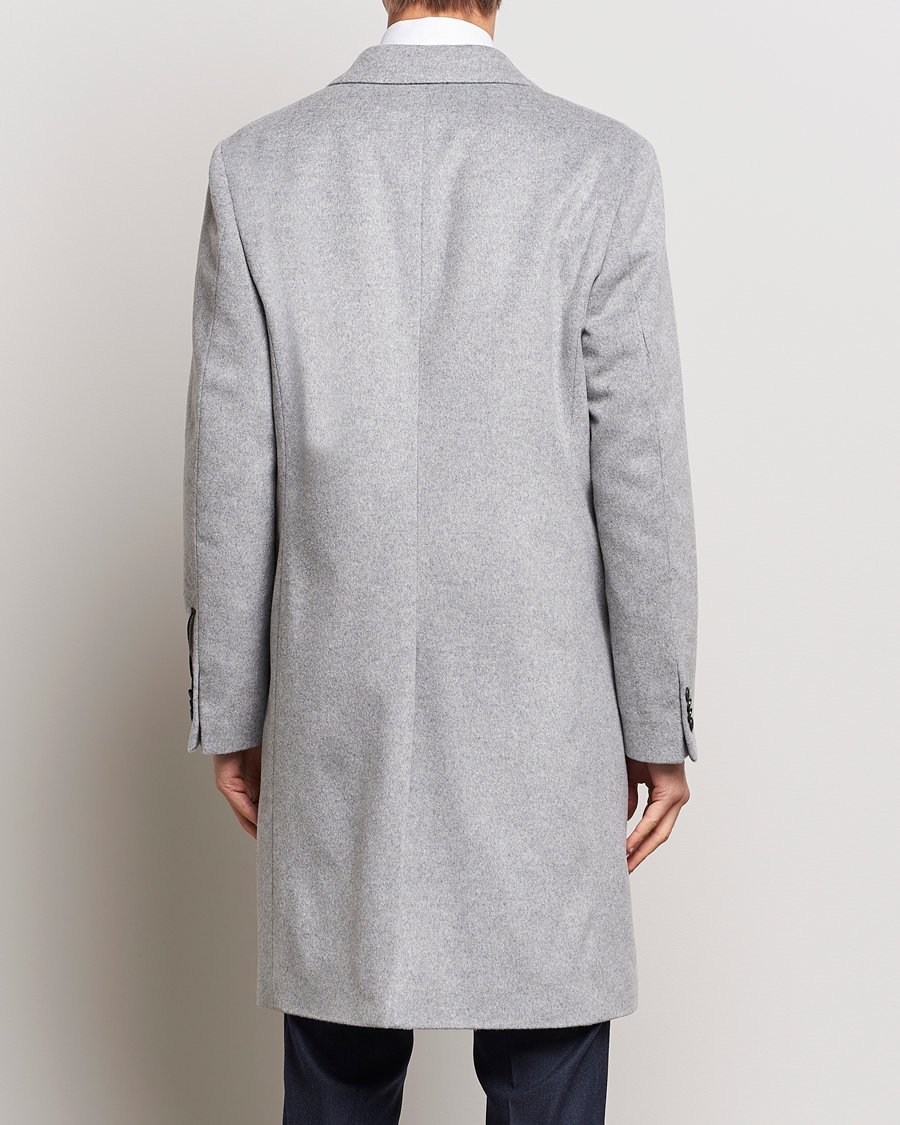 Mies | Takit | Oscar Jacobson | Shaw Wool/Cashmere Coat Light Grey