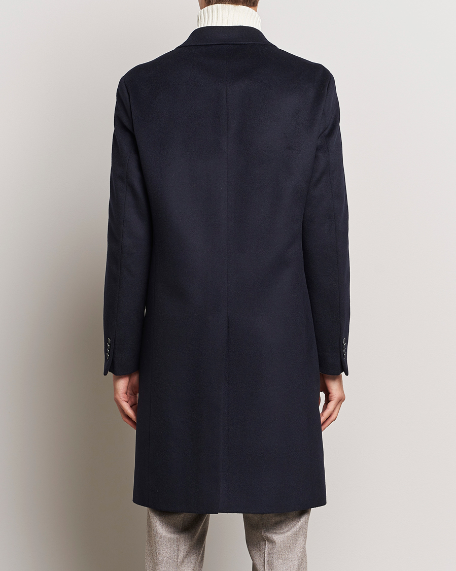 Mies | Takit | Oscar Jacobson | Slater Wool/Cashmere Double Breasted Coat Navy