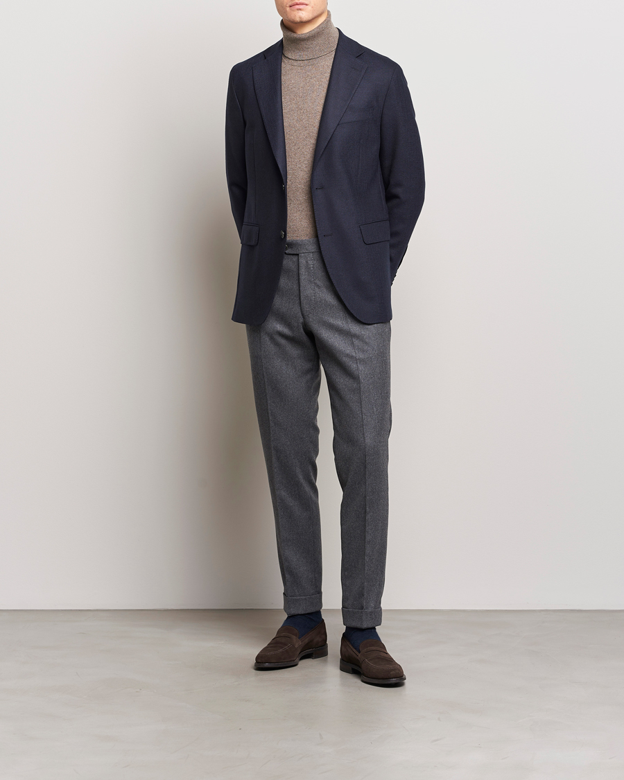 Mies | Pikkutakit | Oscar Jacobson | Fogerty Structured Wool Blazer Navy