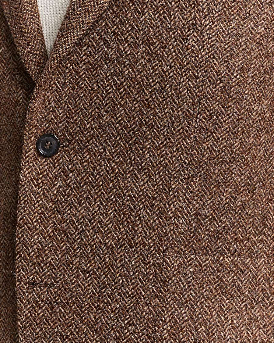 Mies | Pikkutakit | Oscar Jacobson | Fogerty Moon Herringbone Tweed Blazer Beige