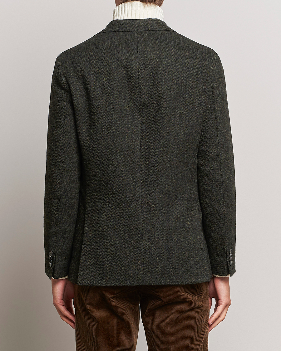 Mies | Pikkutakit | Oscar Jacobson | Fogerty Moon Herringbone Tweed Blazer Green