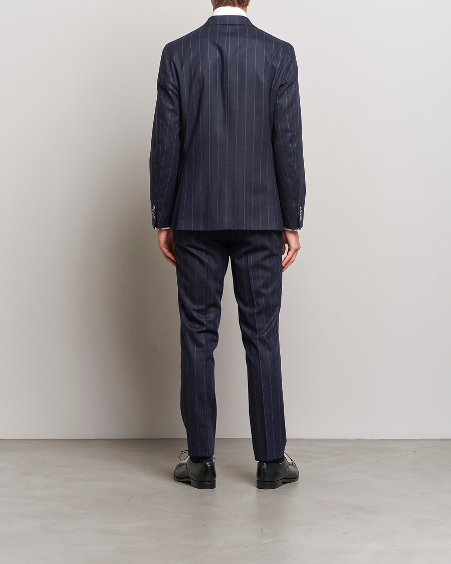 Mies | Puvut | Oscar Jacobson | Fogerty Denz Pinstripe Wool Suit Navy