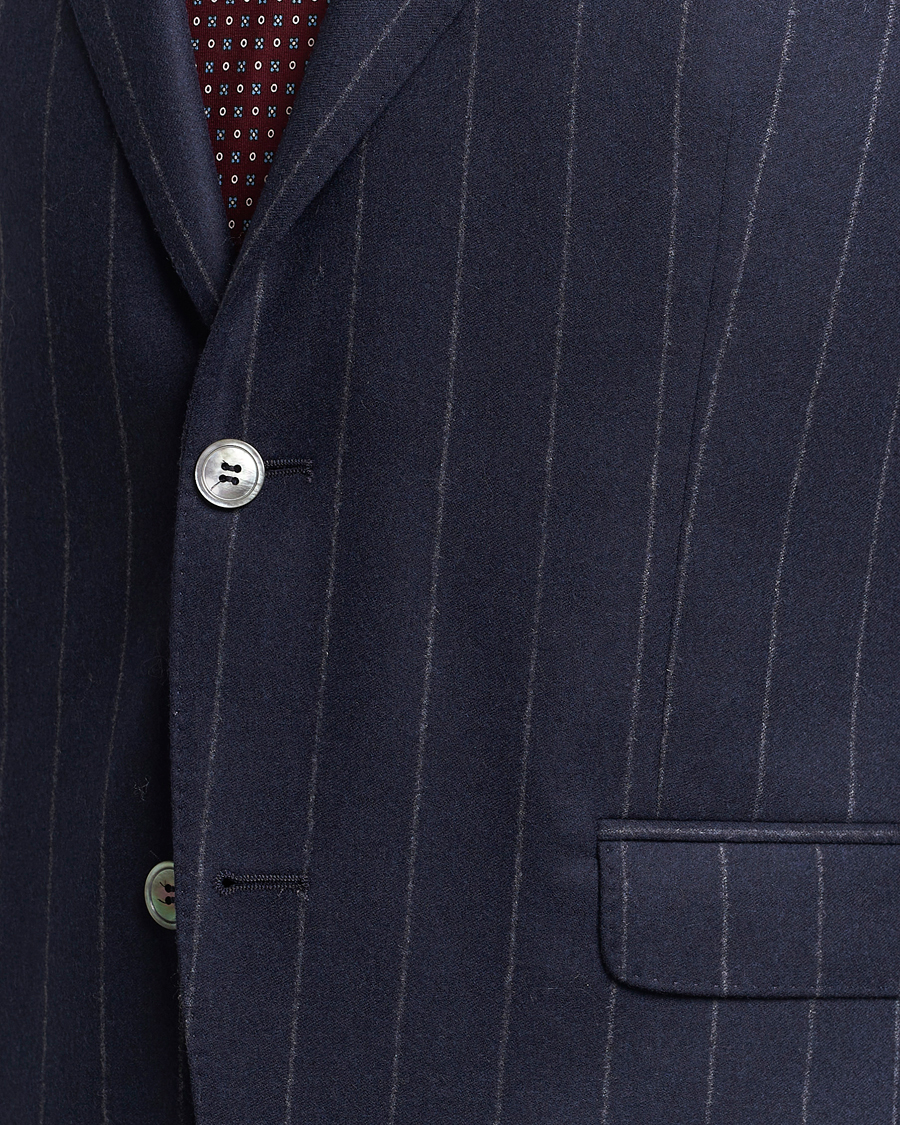 Mies | Puvut | Oscar Jacobson | Fogerty Denz Pinstripe Wool Suit Navy