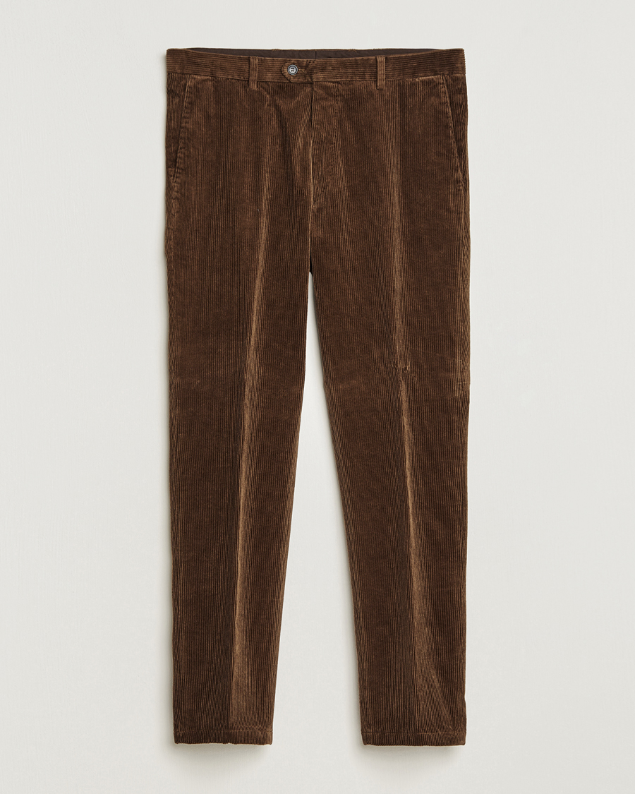 Mies | Housut | Oscar Jacobson | Denz Corduroy Trousers Camel