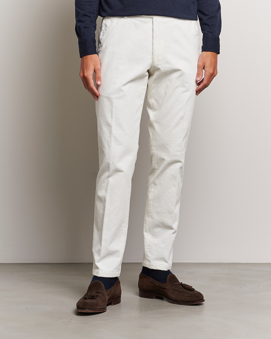 Mies |  | Oscar Jacobson | Denz Corduroy Trousers White