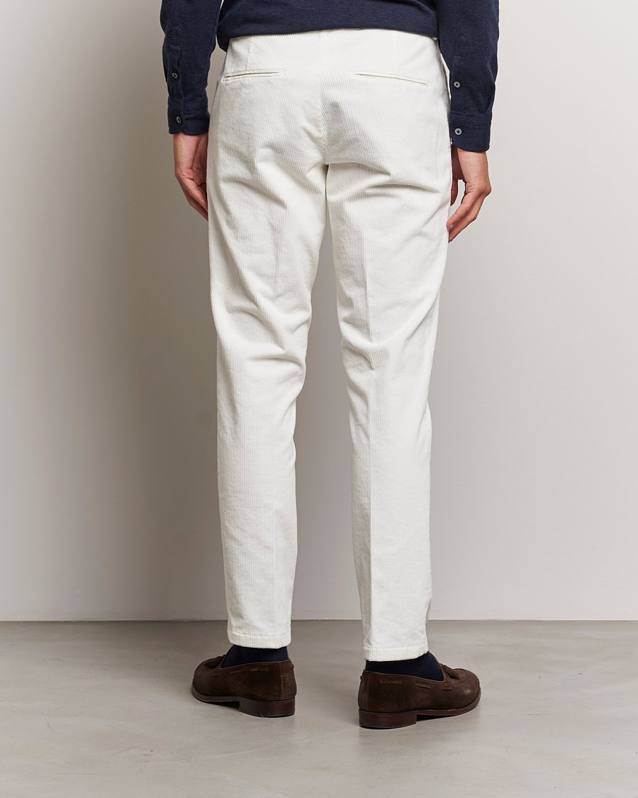 Mies | Housut | Oscar Jacobson | Denz Corduroy Trousers White