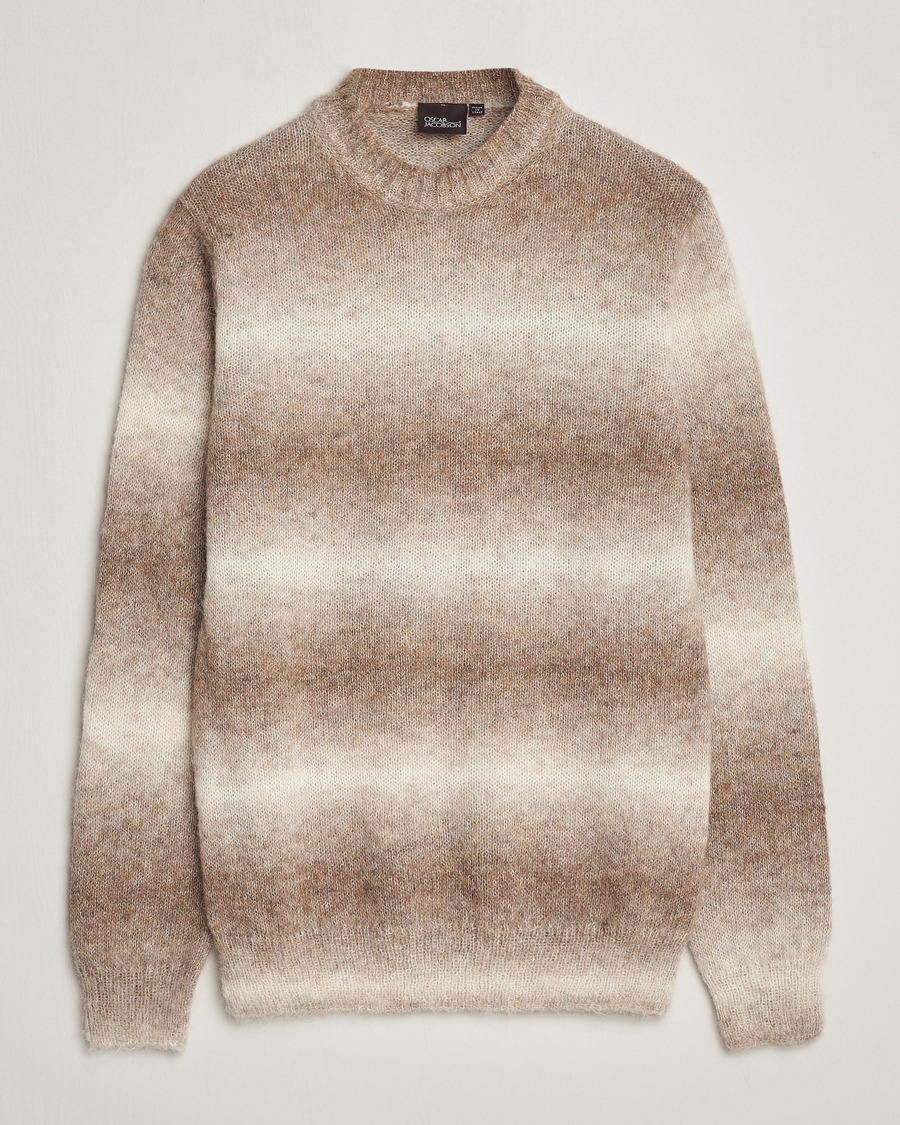 Mies | Puserot | Oscar Jacobson | Valter Alpaca Knitted Sweater Beige