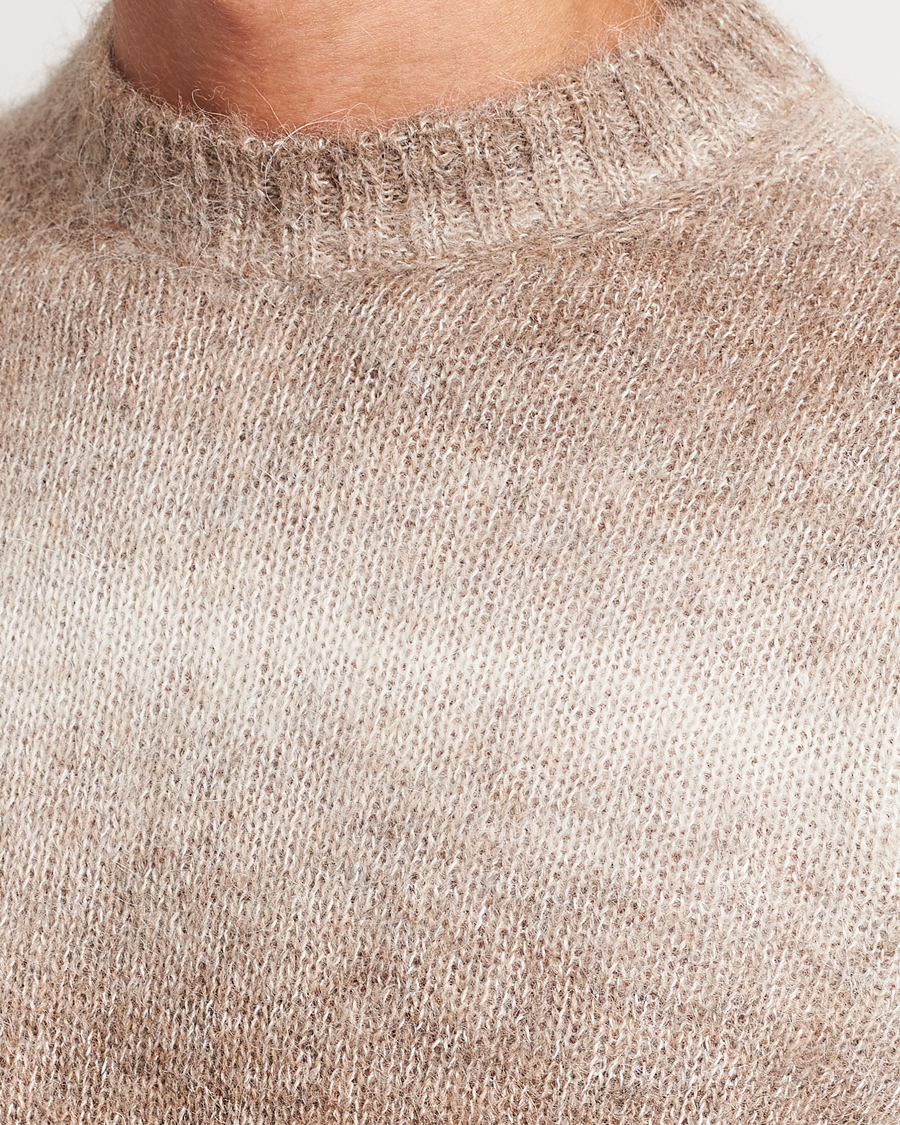 Mies | Puserot | Oscar Jacobson | Valter Alpaca Knitted Sweater Beige