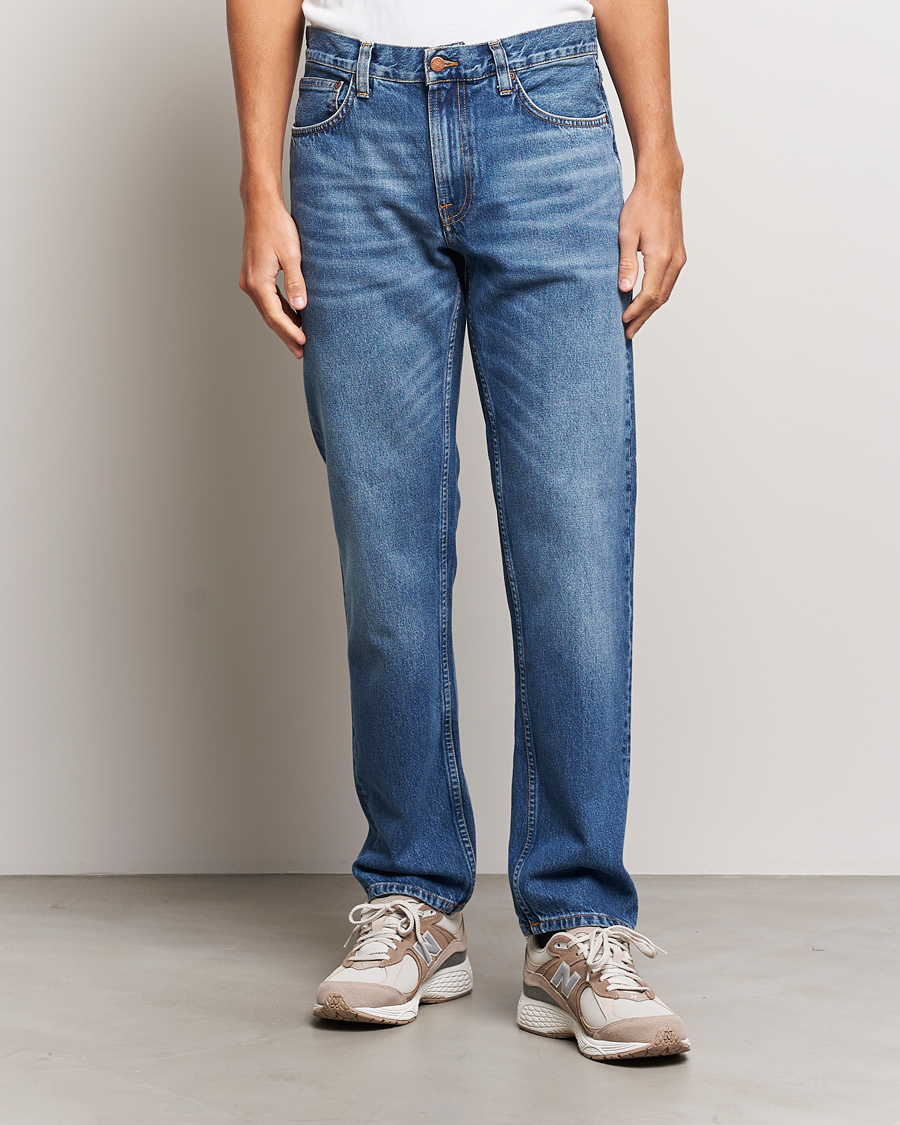 Mies | Siniset farkut | Nudie Jeans | Gritty Jackson Jeans Blue Traces