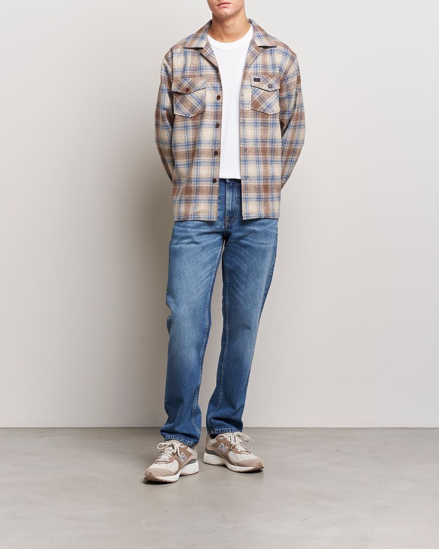 Mies | Kauluspaidat | Nudie Jeans | Vincent Wool Checked Overshirt Multi