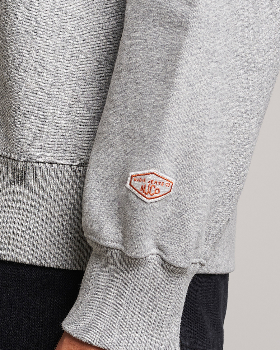 Mies | Puserot | Nudie Jeans | Hasse Crew Neck Sweatshirt Grey Melange