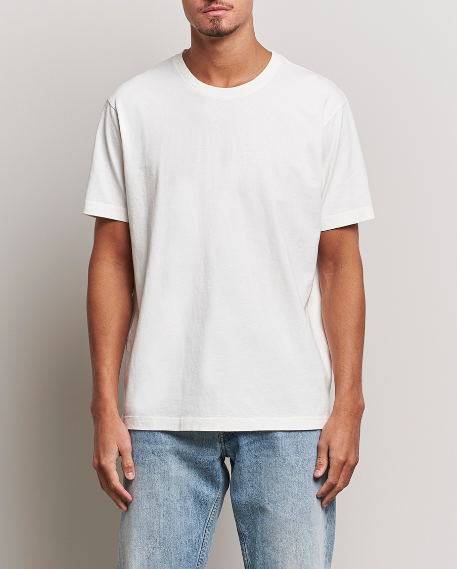 Mies | Nudie Jeans | Nudie Jeans | Uno Everyday Crew Neck T-Shirt Chalk White