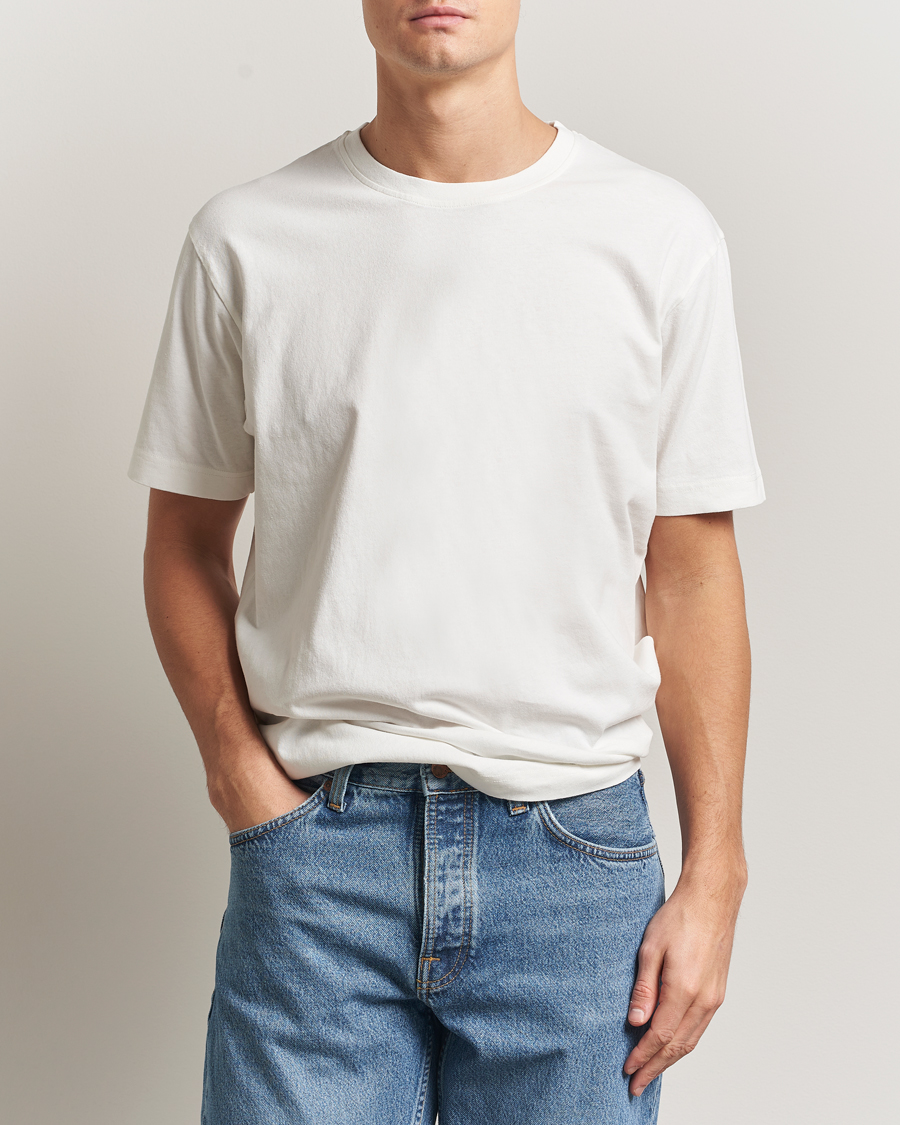 Mies | T-paidat | Nudie Jeans | Uno Everyday Crew Neck T-Shirt Chalk White