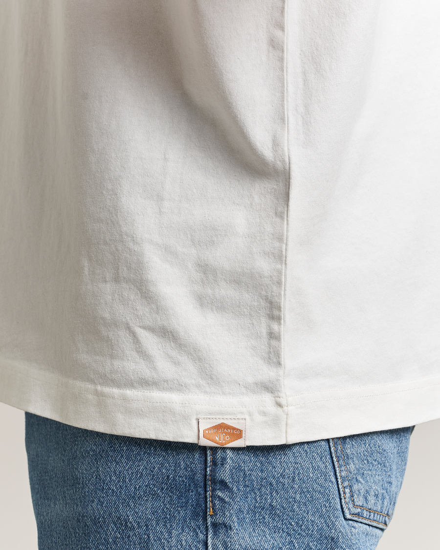 Mies | T-paidat | Nudie Jeans | Uno Everyday Crew Neck T-Shirt Chalk White