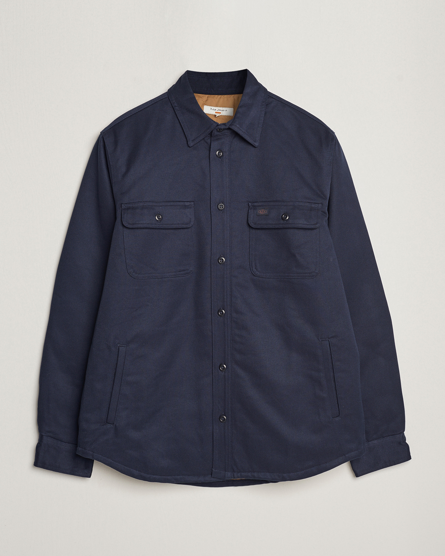 Mies | Takit | Nudie Jeans | Glenn Padded Shirt Jacket Navy