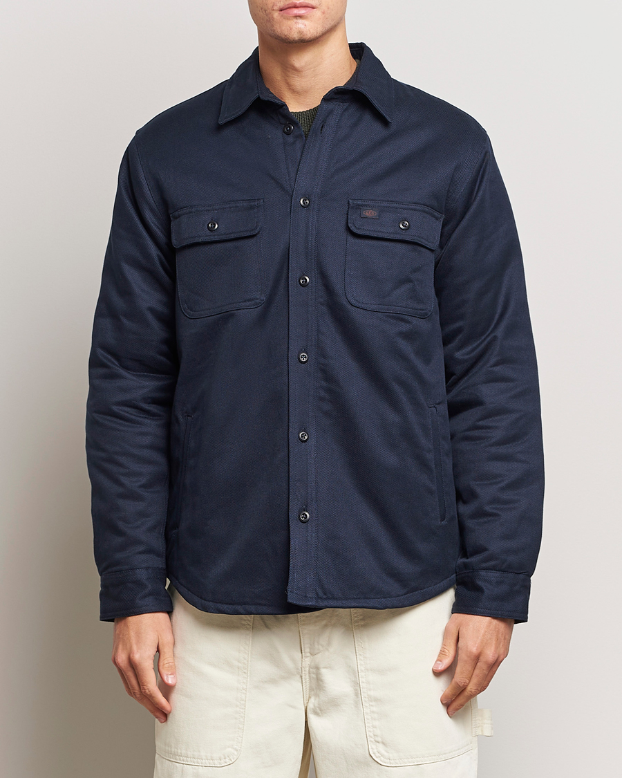 Mies | Takit | Nudie Jeans | Glenn Padded Shirt Jacket Navy