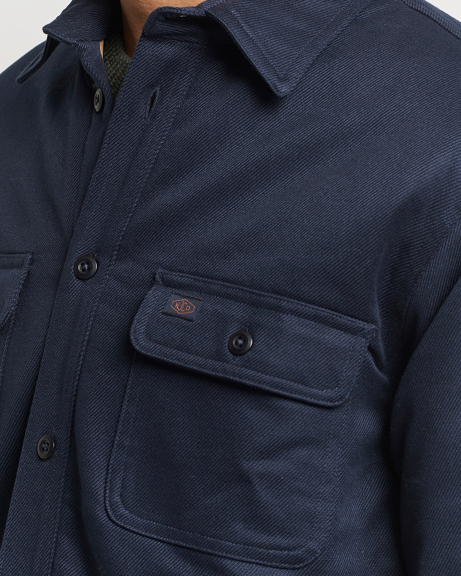 Mies | Takit | Nudie Jeans | Glenn Padded Shirt Jacket Navy