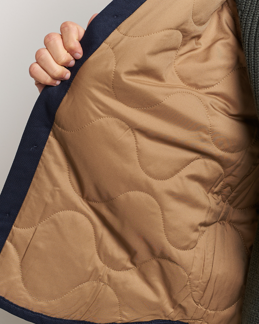 Mies | Takit | Nudie Jeans | Glenn Padded Shirt Jacket Navy