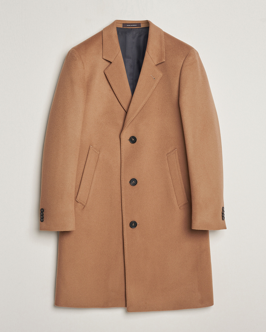 Mies | Takit | Oscar Jacobson | Shaw Wool/Cashmere Coat Camel