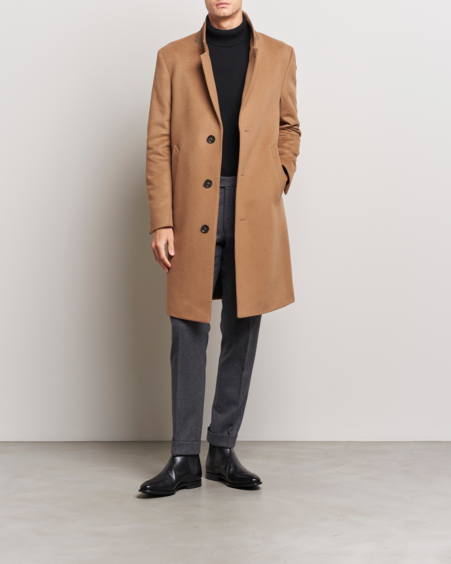 Mies | Takit | Oscar Jacobson | Shaw Wool/Cashmere Coat Camel