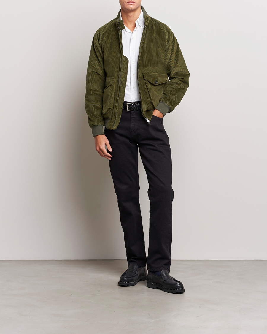 Mies | Takit | Baracuta | G9 Pocket Padded Cord Harrington Jacket Olive