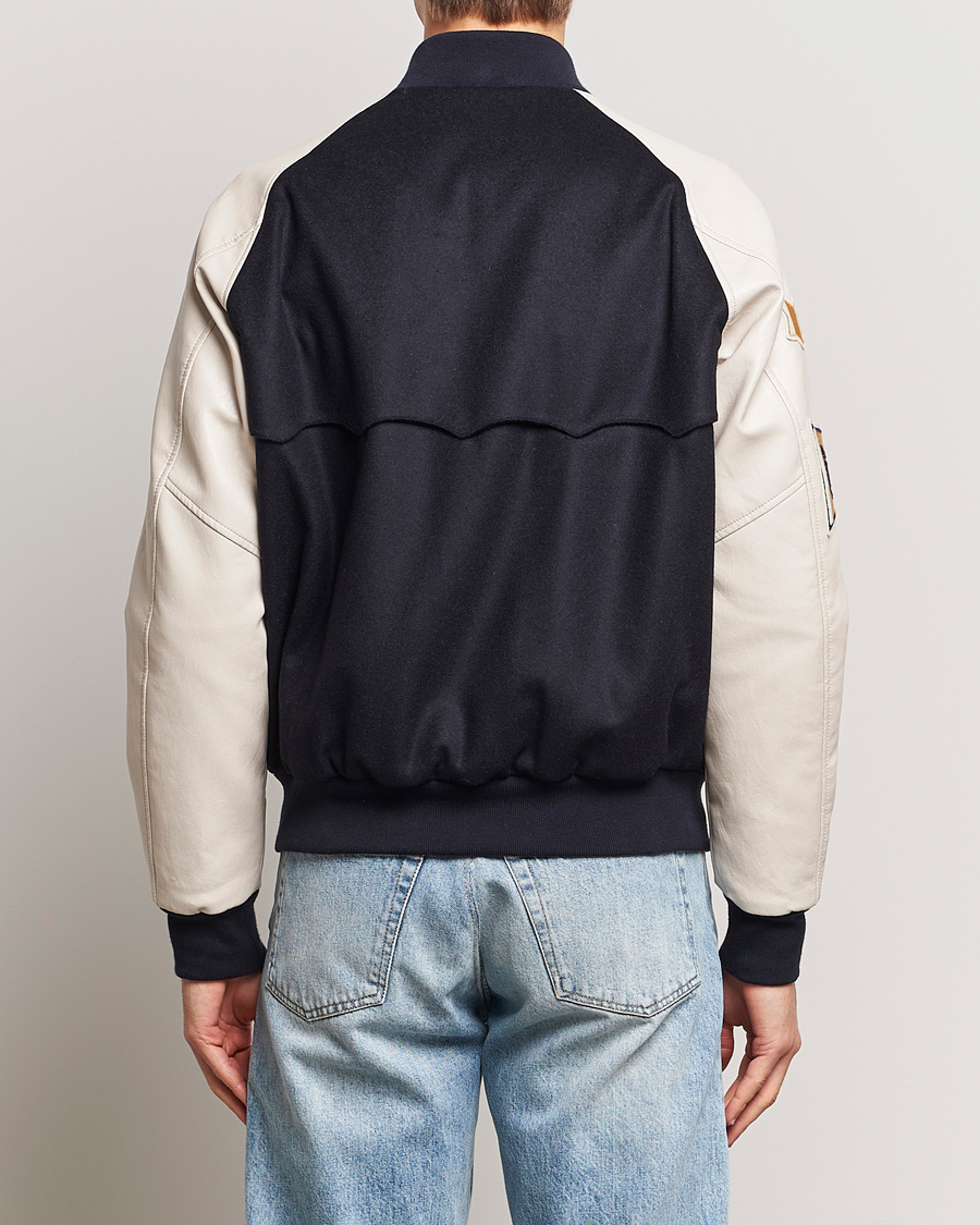Mies | Takit | Baracuta | Wool Varsity Jacket Dark Navy