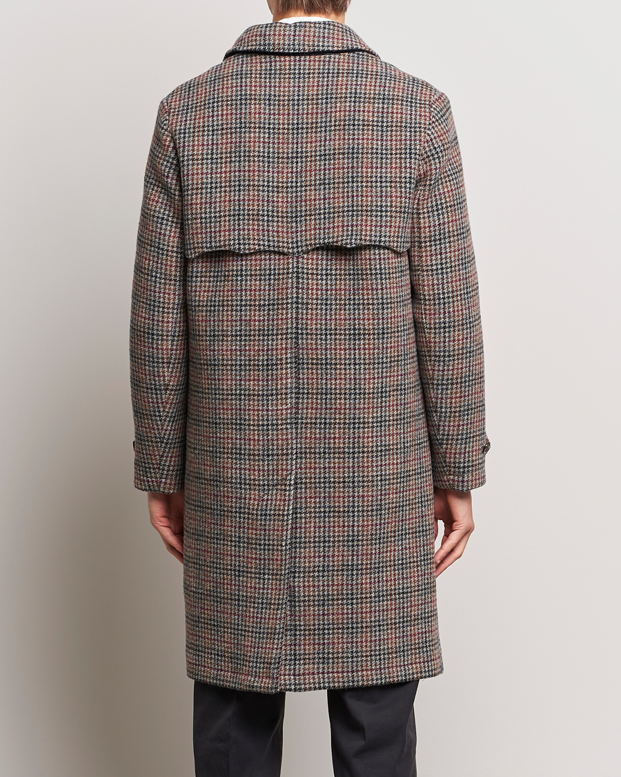 Mies | Takit | Baracuta | Paul Houndstooth Wool Coat Grey