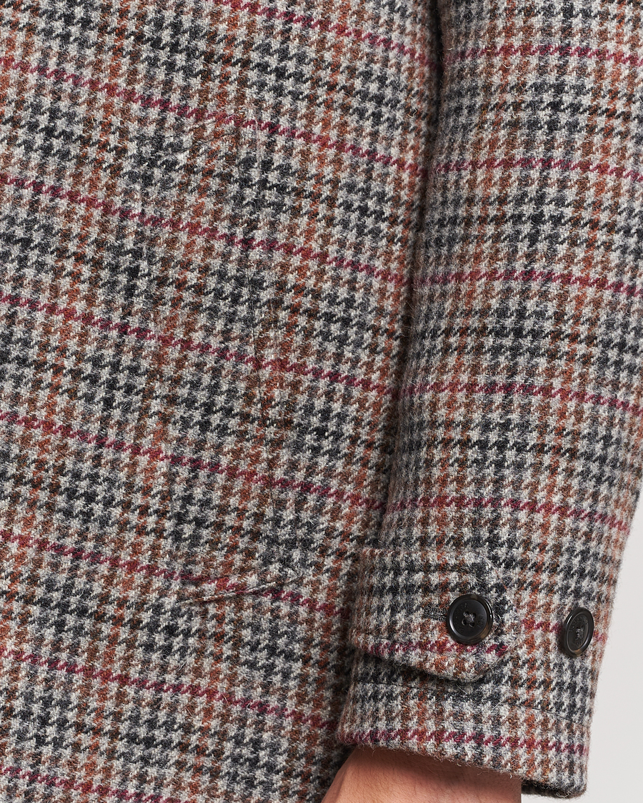 Mies | Takit | Baracuta | Paul Houndstooth Wool Coat Grey