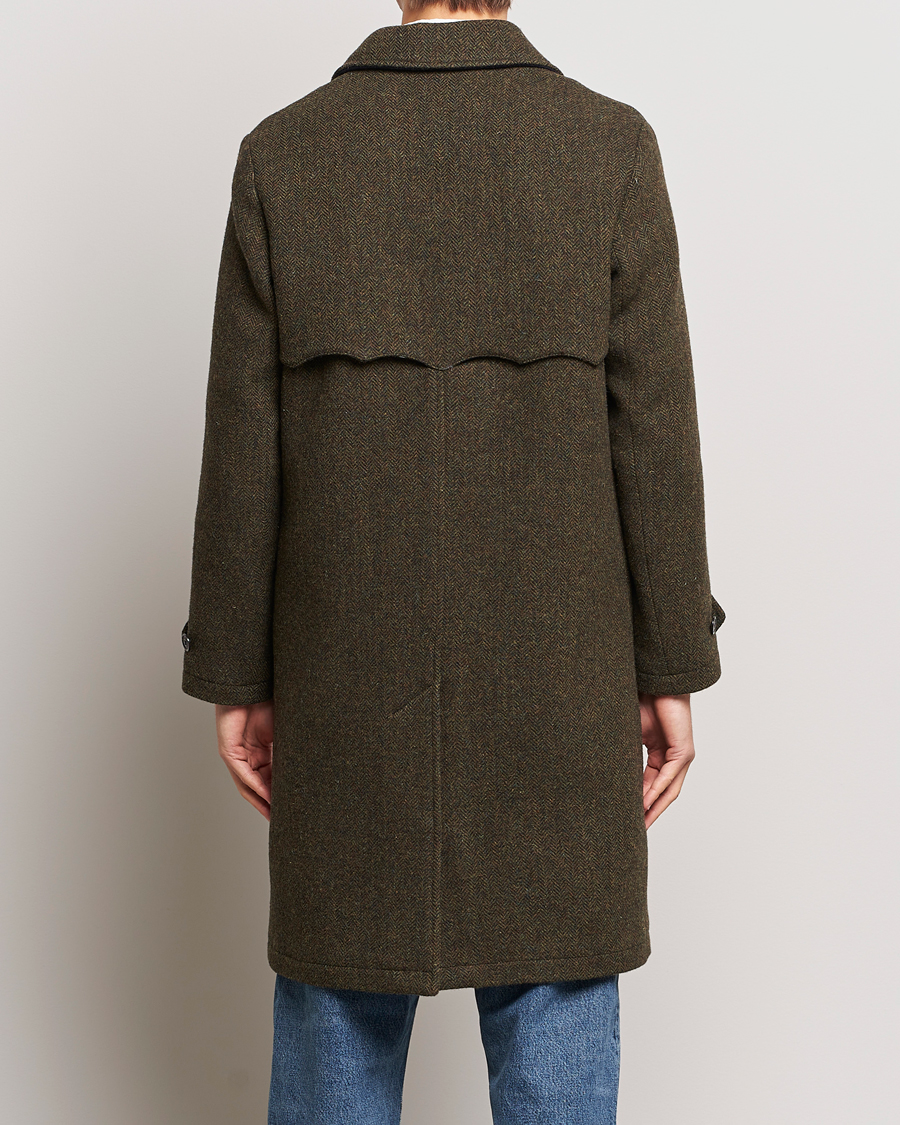Mies | Takit | Baracuta | Paul Herringbone Wool Coat Bark