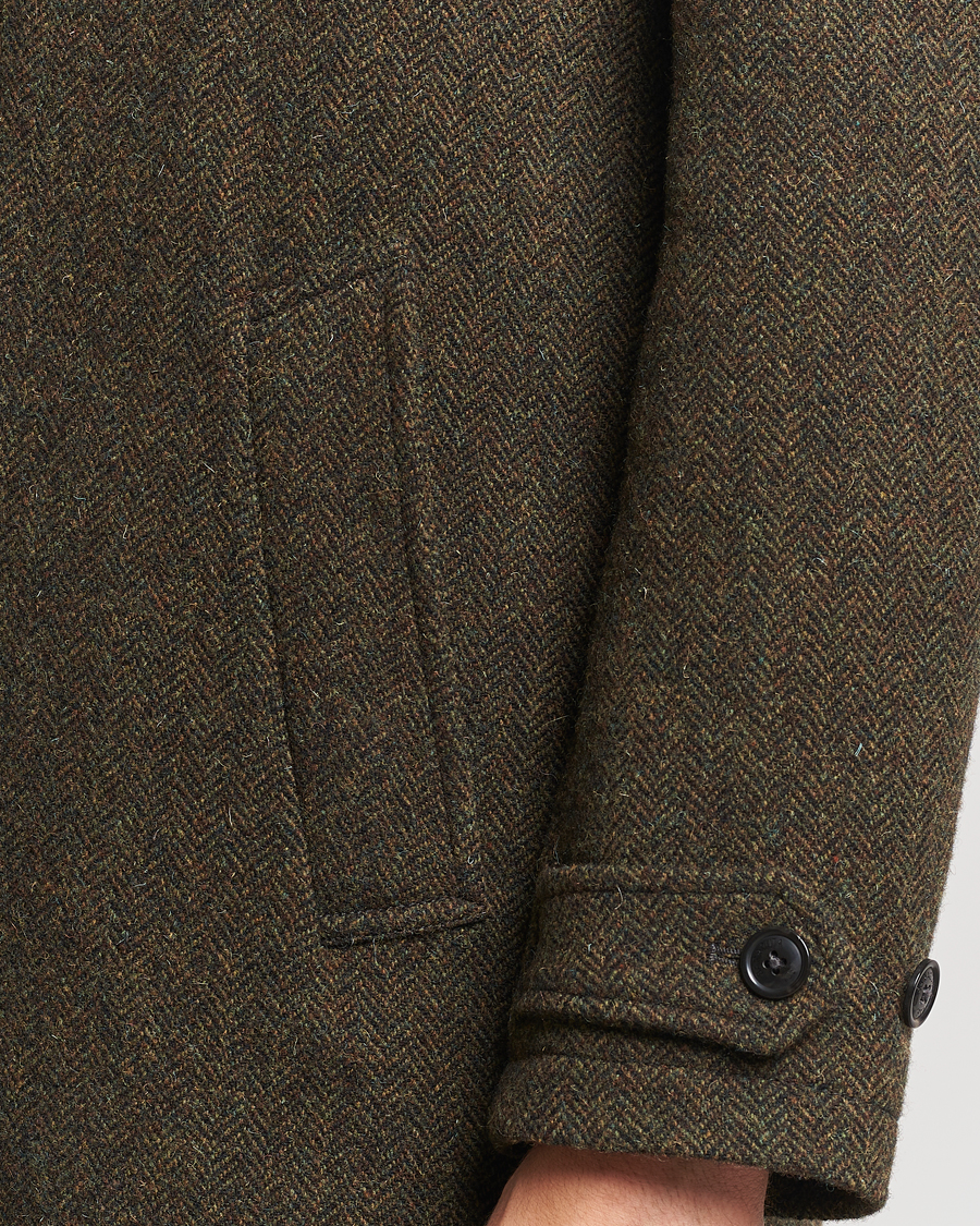 Mies | Takit | Baracuta | Paul Herringbone Wool Coat Bark