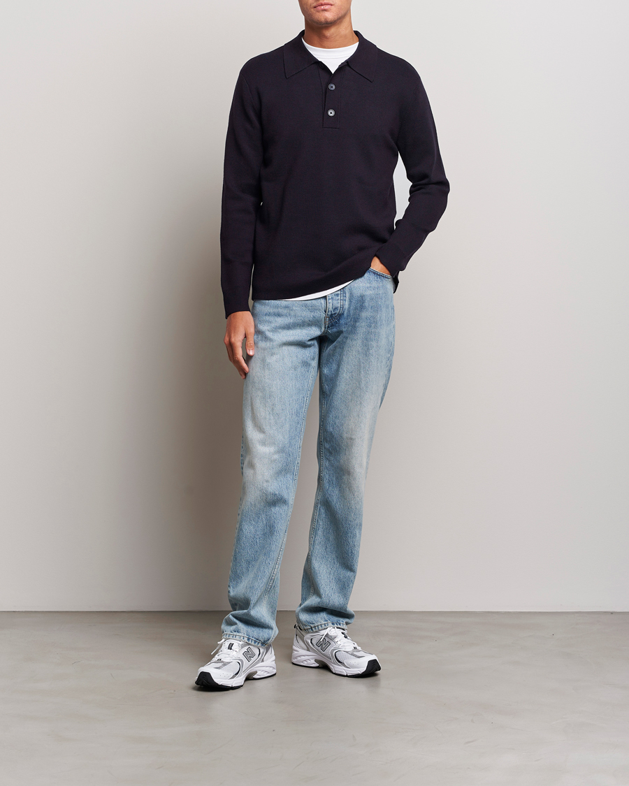 Mies | Puserot | NN07 | Harald Cotton/Modal Polo Navy Blue