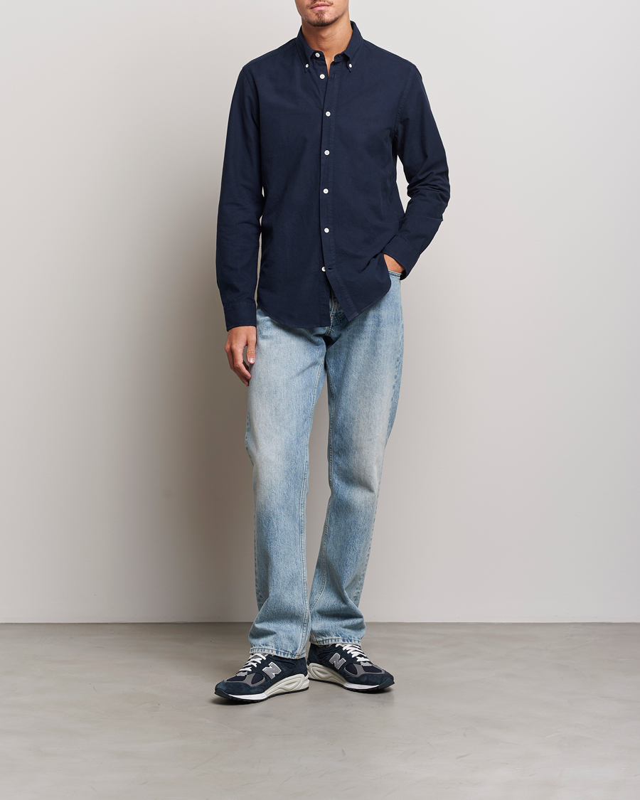 Mies | Kauluspaidat | NN07 | Arne Button Down Oxford Shirt Navy Blue