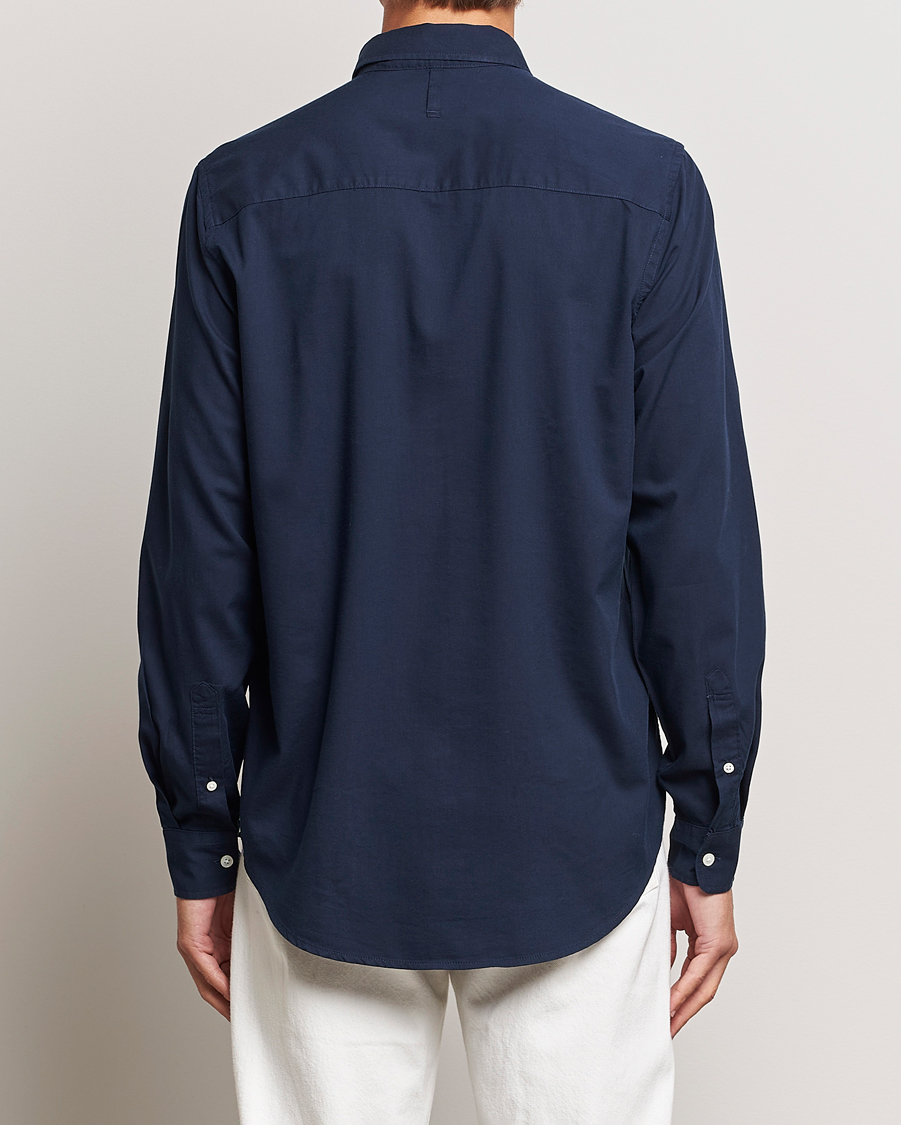Mies | Kauluspaidat | NN07 | Arne Tencel Shirt Navy Blue