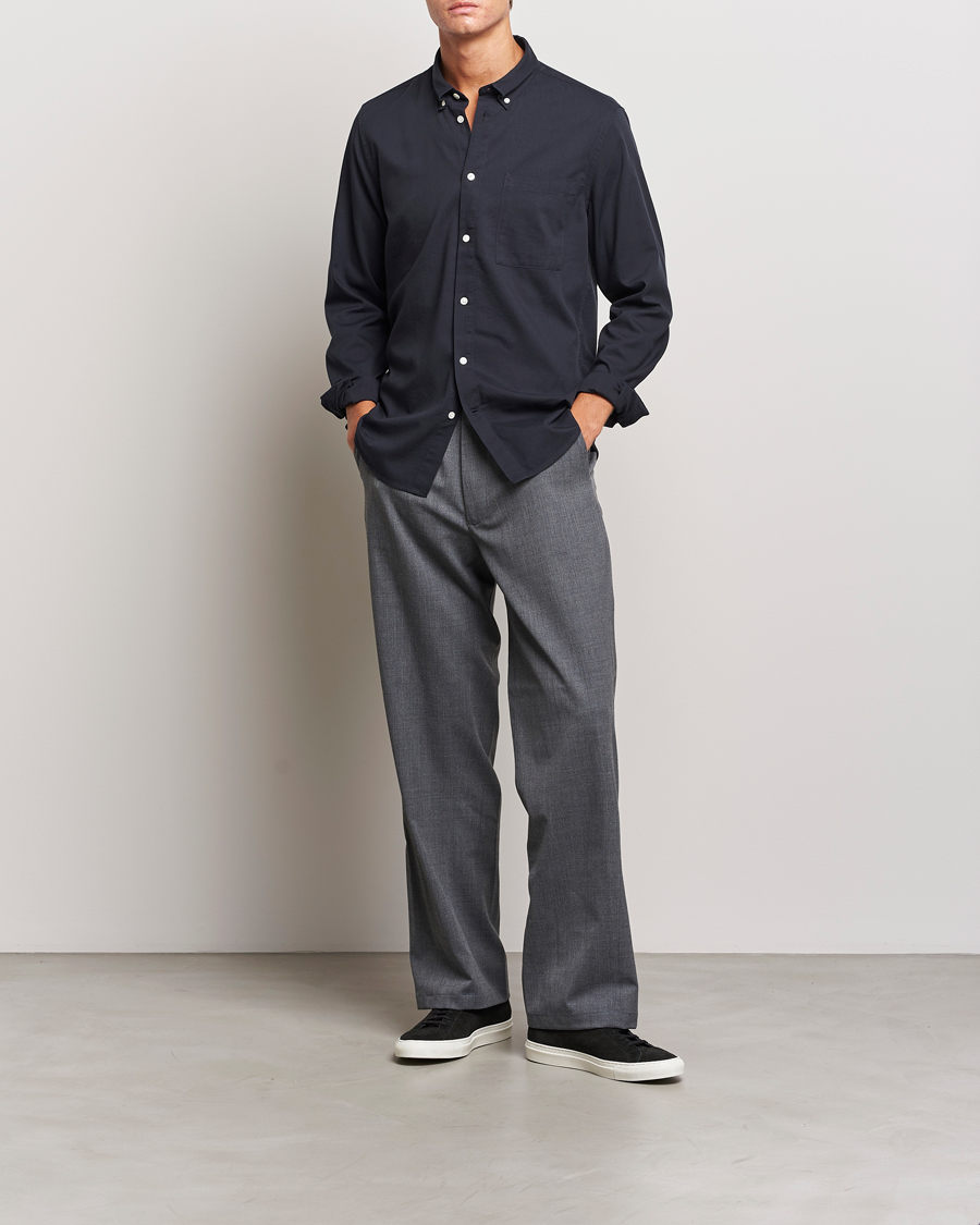 Mies | Kauluspaidat | NN07 | Arne Tencel Shirt Black