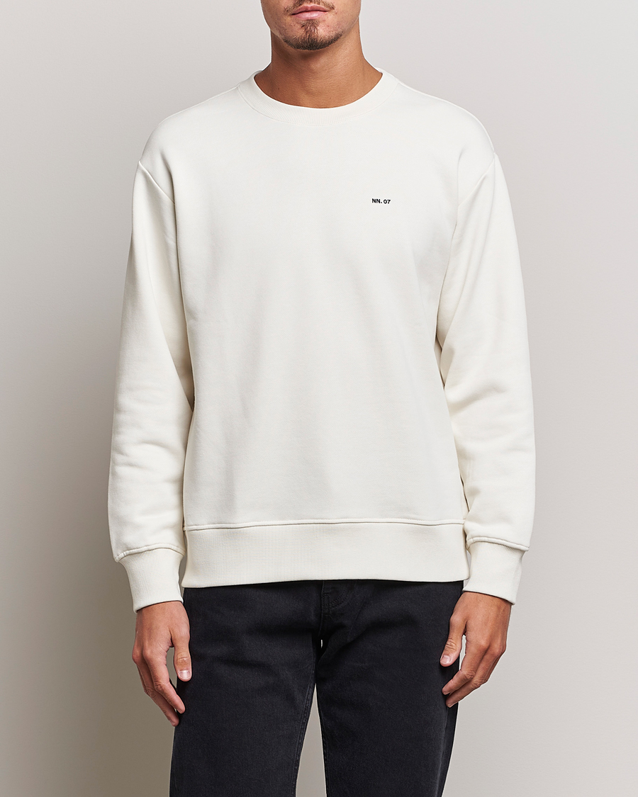 Mies | NN07 | NN07 | Briggs Logo Crew Neck Sweatshirt Off White