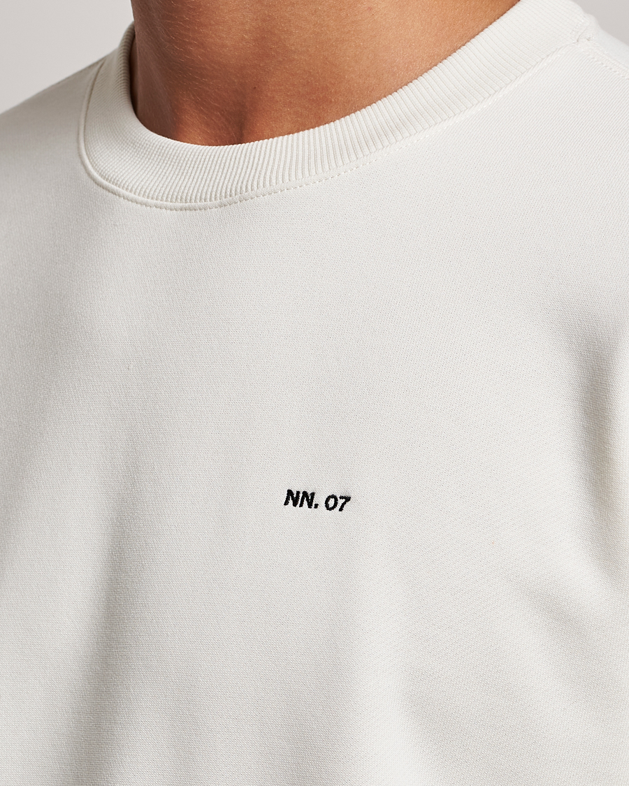 Mies | Puserot | NN07 | Briggs Logo Crew Neck Sweatshirt Off White