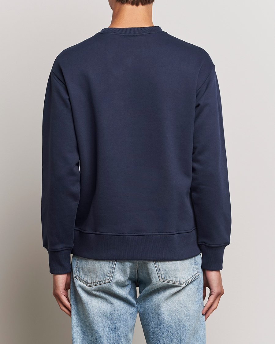 Mies | Puserot | NN07 | Briggs Logo Crew Neck Sweatshirt Navy Blue