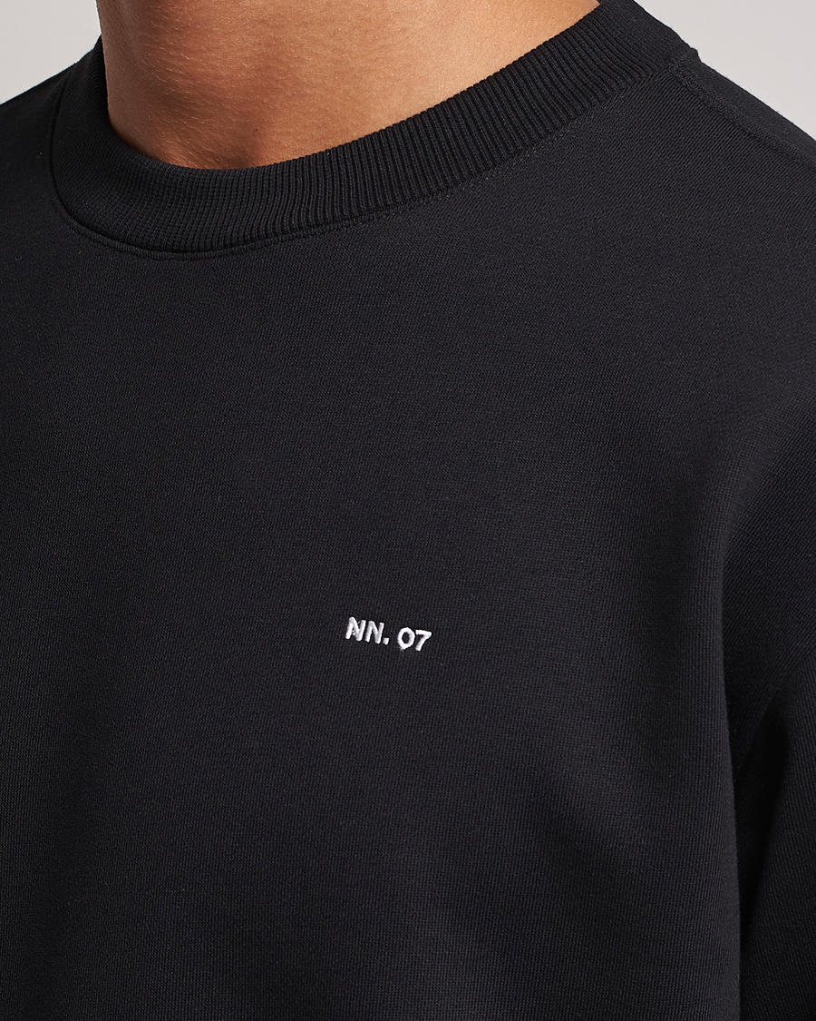 Mies | Puserot | NN07 | Briggs Logo Crew Neck Sweatshirt Black